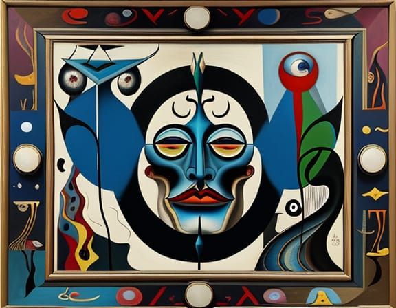 Surrealist Painting of the Unescapable Mind