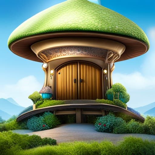 Enchanted Mushroom House in Shroomcity
