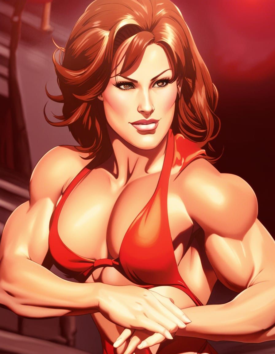 Shermine Bodybuilder: Ultra-Detailed Fighting Game Concept A...