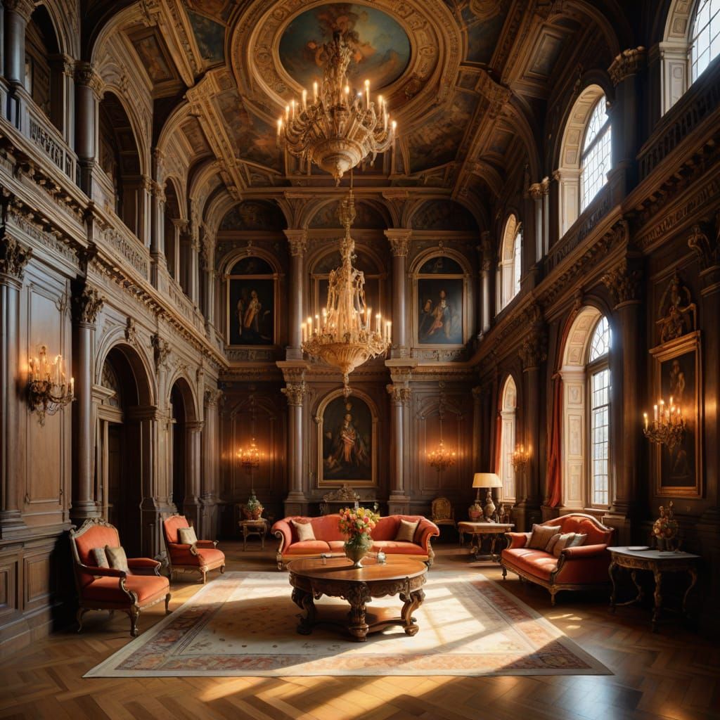 Renaissance Architect Presents Palace Design to Queen