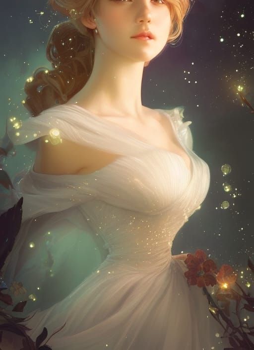 Gorgeous Cinderella Portrait in Ethereal Lighting