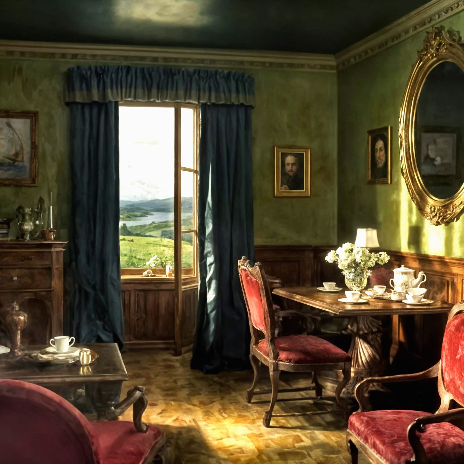 Shakespeare Tea Time: Sparnaay-Turner Style Painting