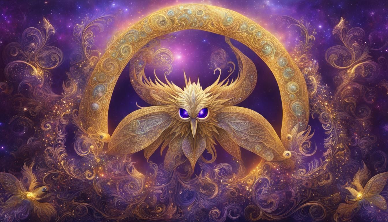 Ethereal 5th Dimensional Creatures in Purple Light