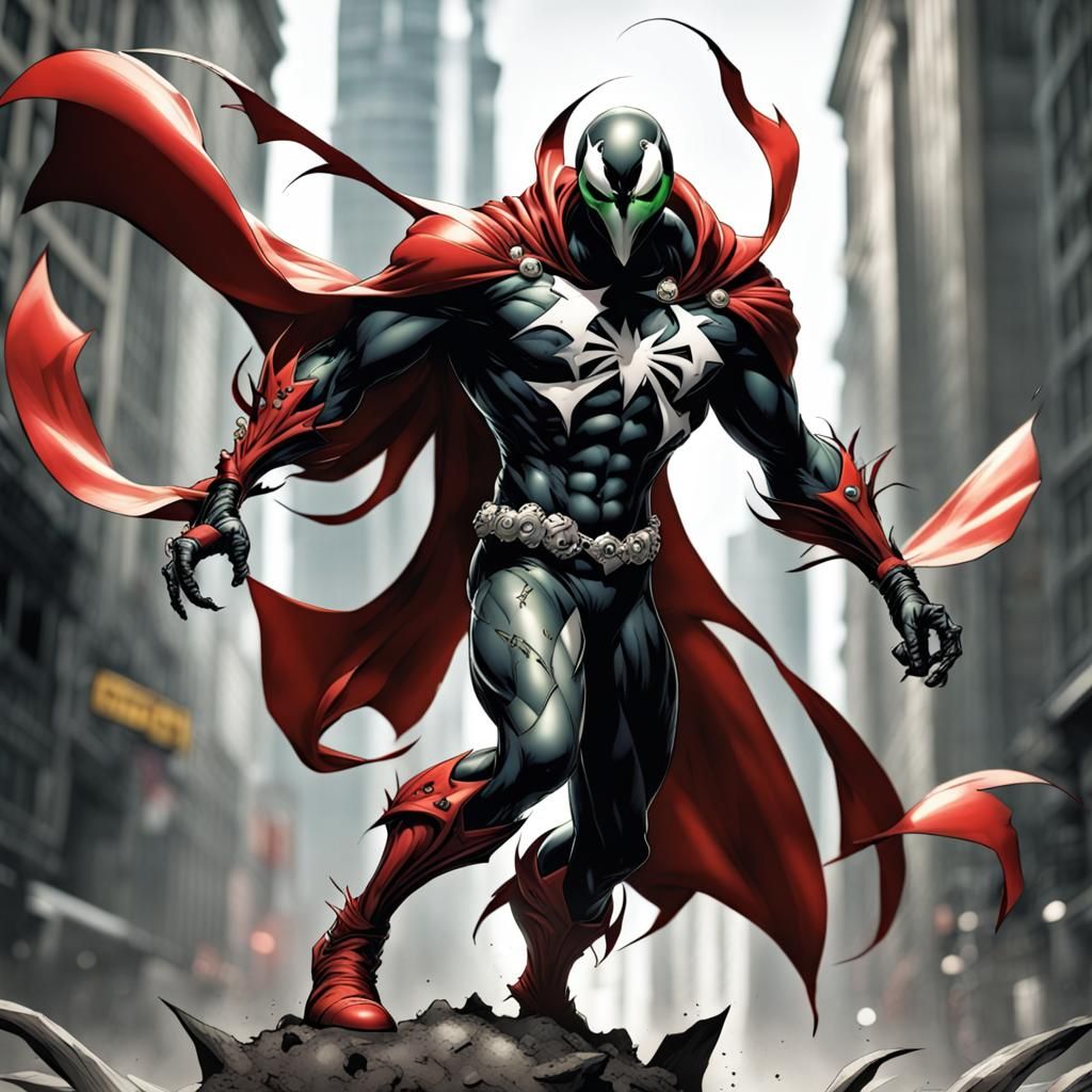 Dynamic Superhero Pose