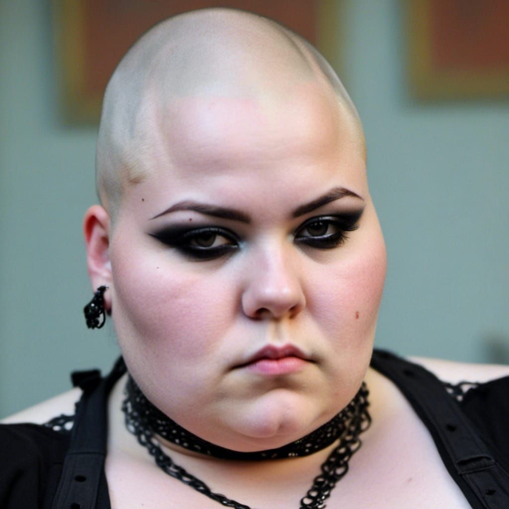 Gothic Portrait of a Curvy Woman