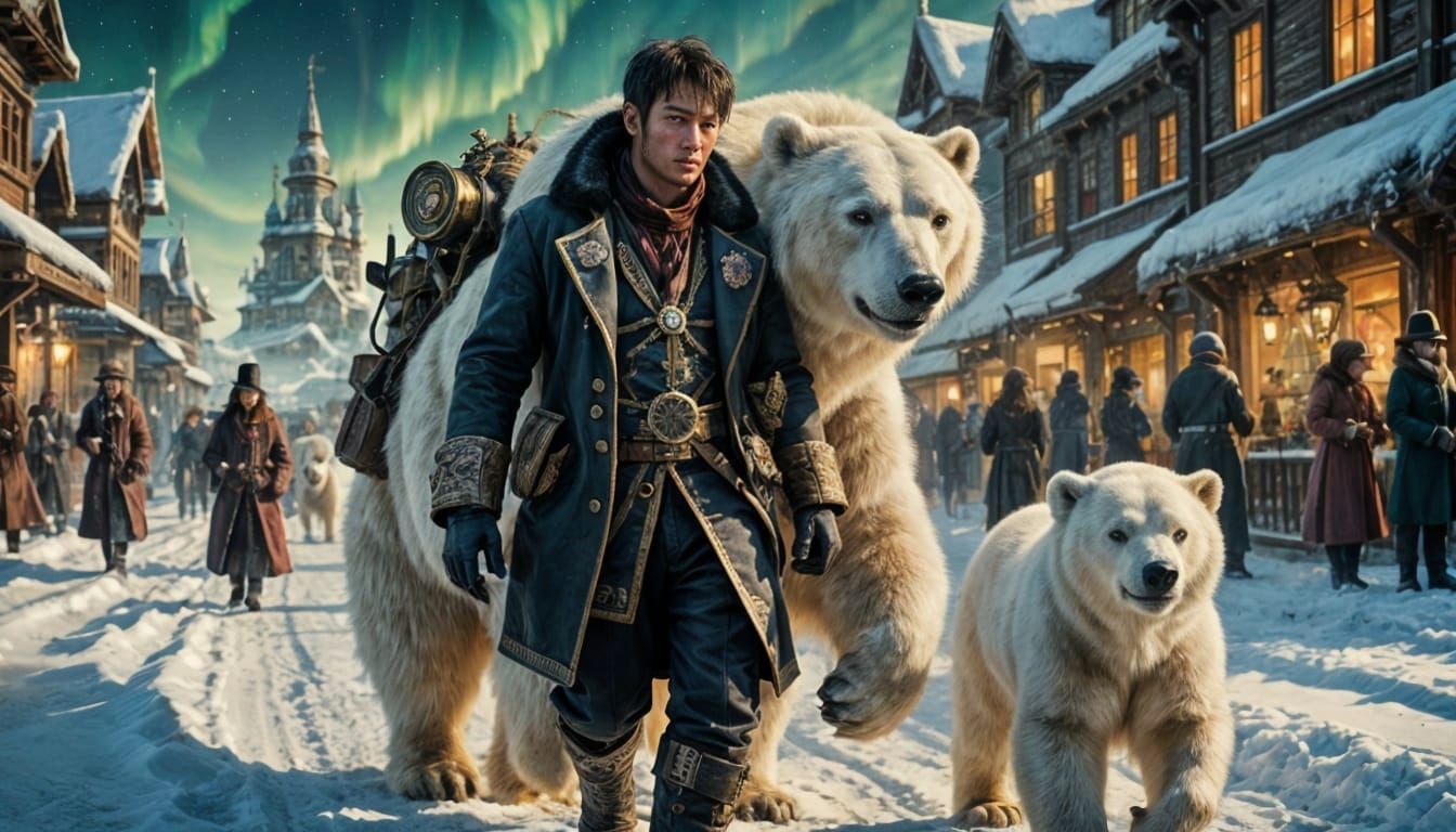 Steampunk Christmas Wonderland in Vintage Style