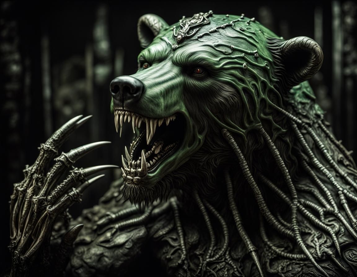 Undead Grizzly Bear: Gothic Mephistopheles in Dark Fantasy S...