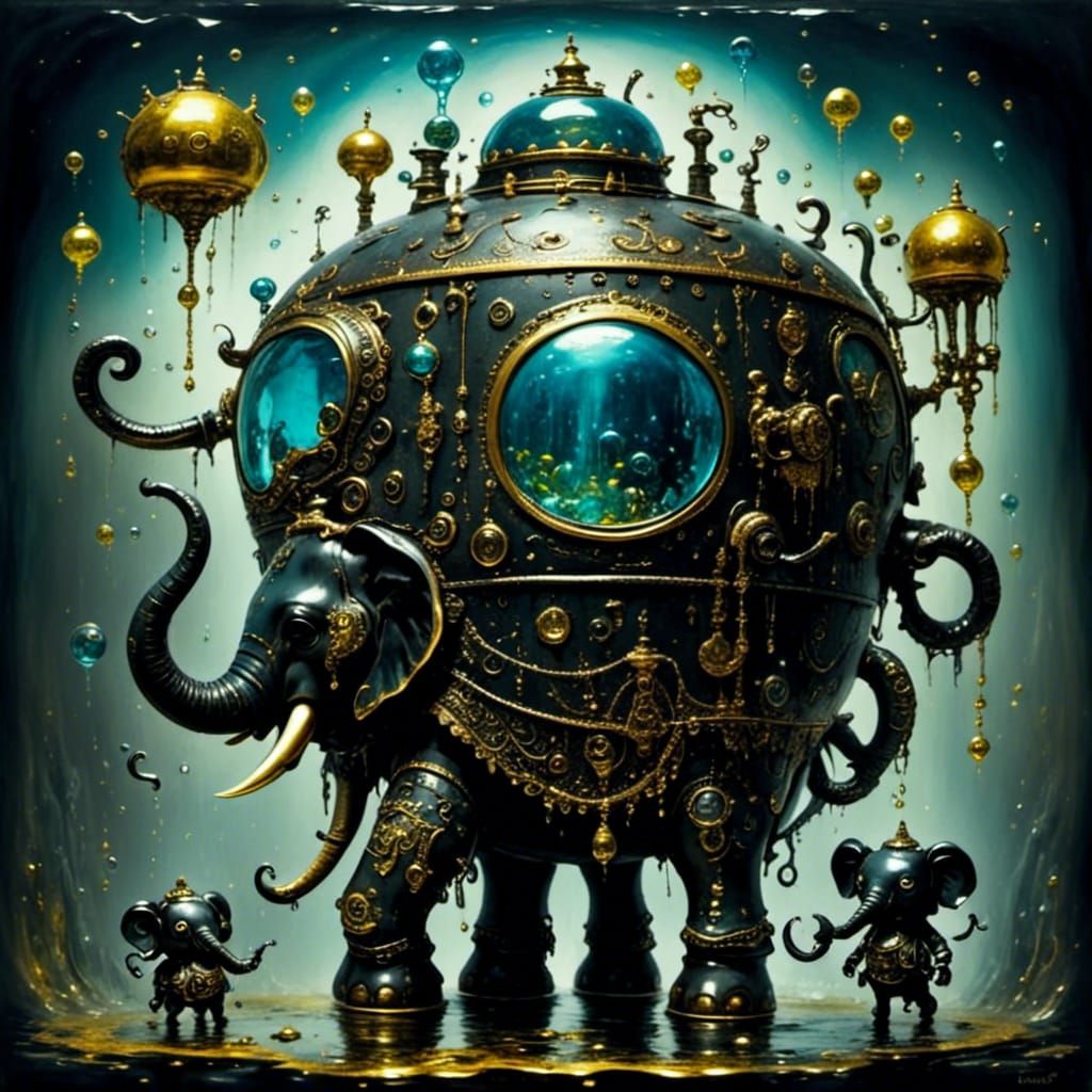 Liquid Dolls and Elephant Tea: AI Experiment