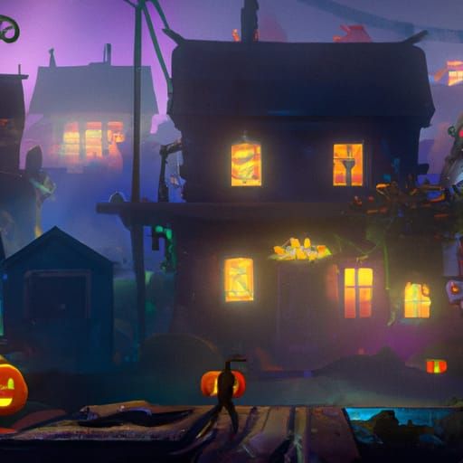 Halloween Fantasy Concept Art in Deep Color