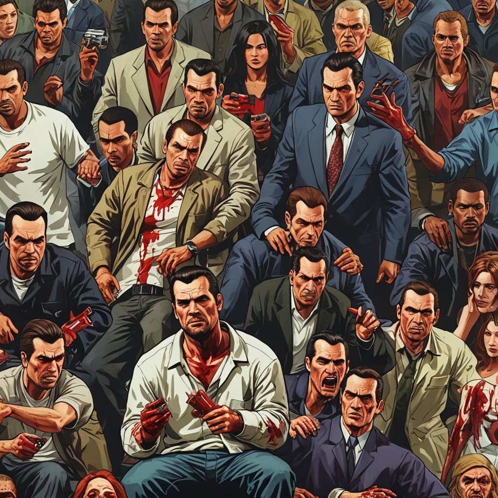 Violent Confrontation Between Good and Evil in Close-Up