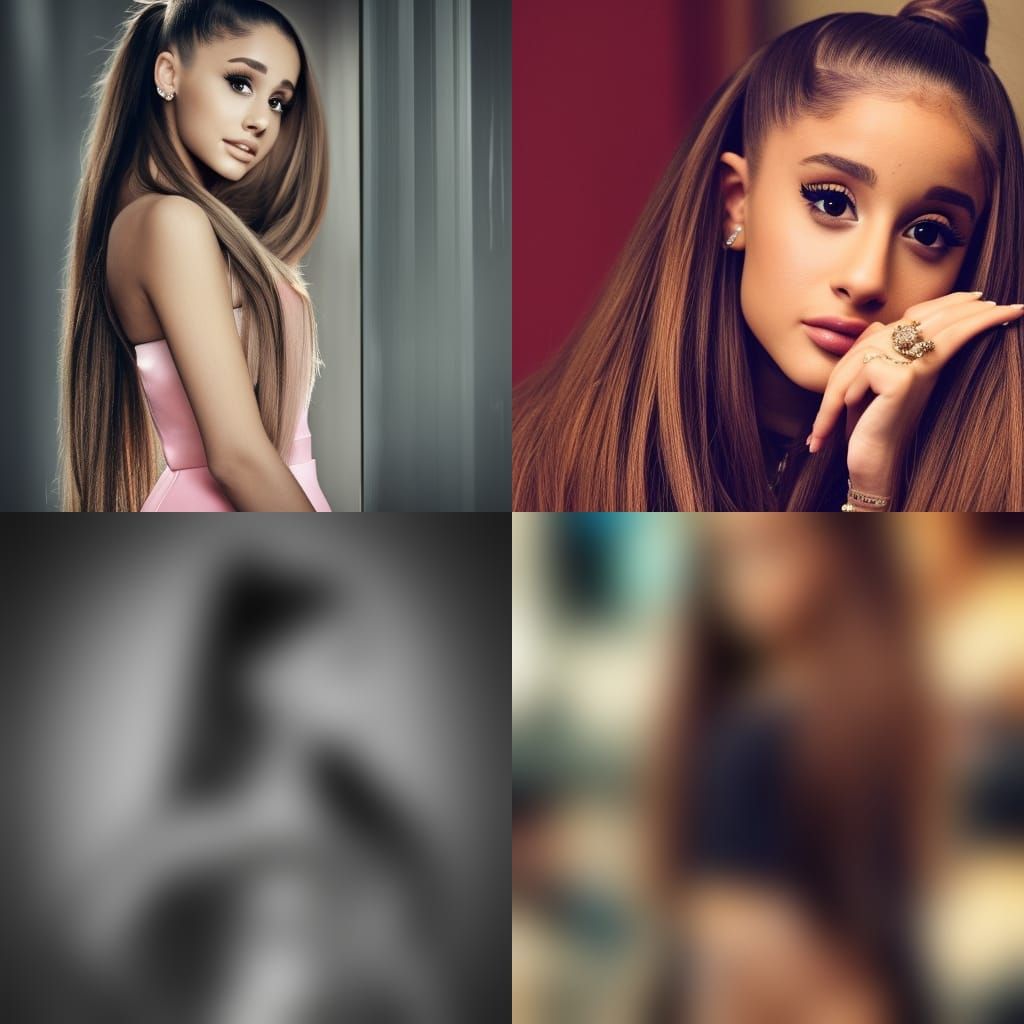 Hyperrealistic Ariana Grande Portrait in 64 Megapixels
