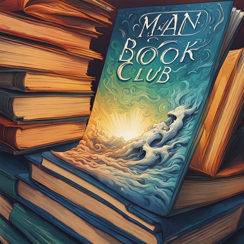 Man Book Club Letterhead in Splash Art Style