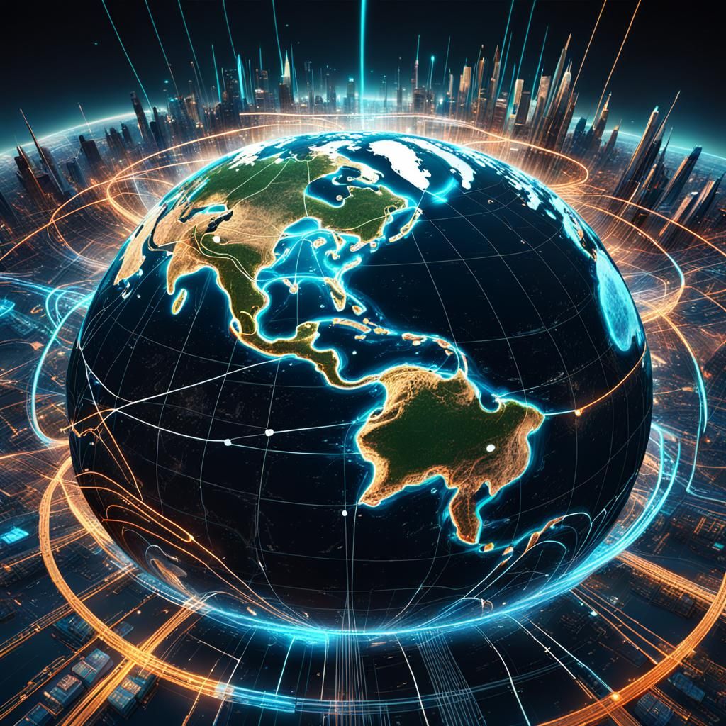 Earth Circuitry: Data Streams in Digital Network
