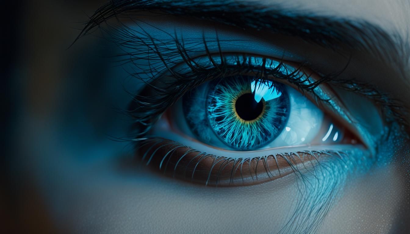 Close-Up Portrait of a Dazzling Woman in Film Style