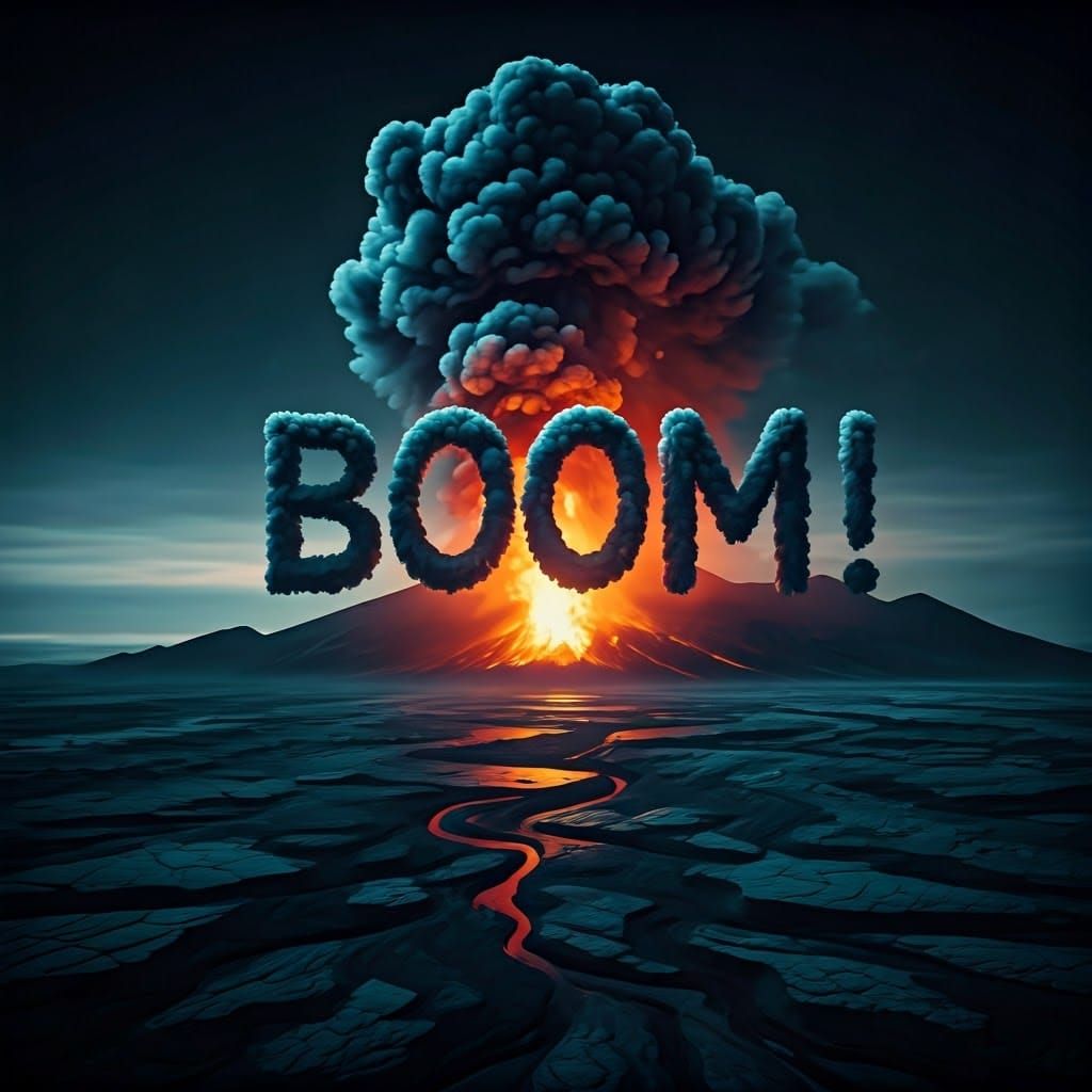 Volcanic Eruption Creates "BOOM!" in Cinematic Style
