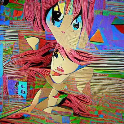 Anime Pop Art 3D Render in 8K