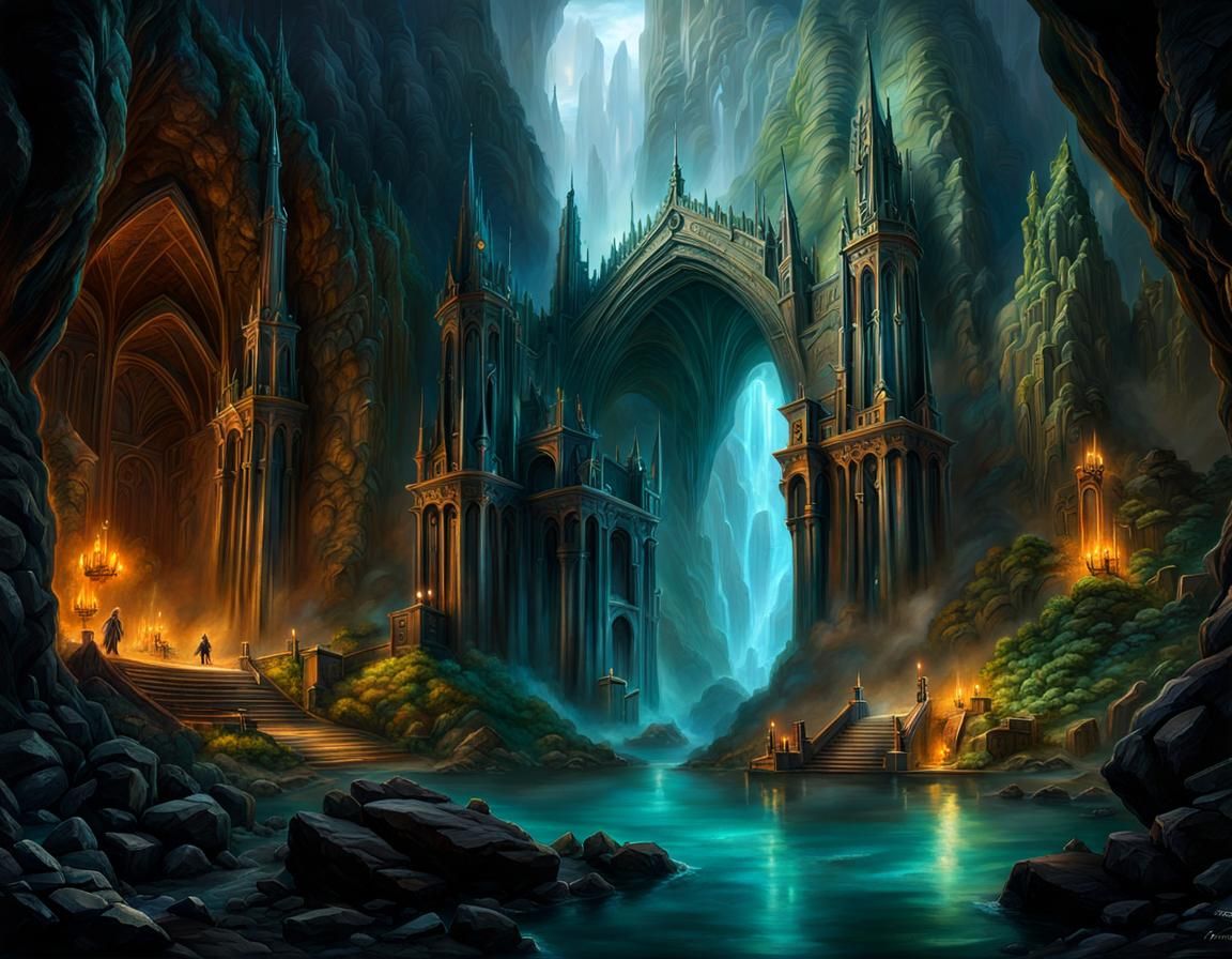 Epic Mines of Moria in Lord of the Rings Style