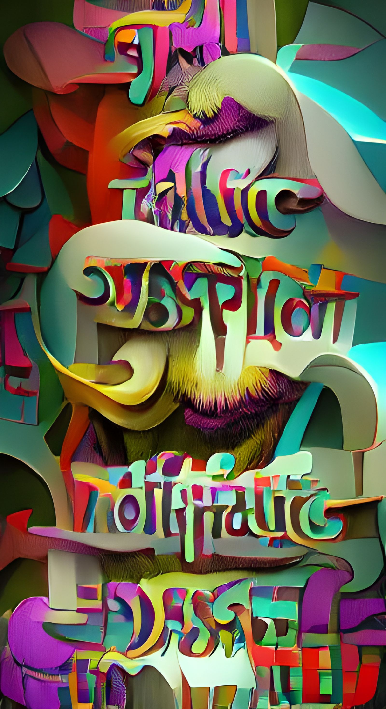 Mouth & Mustache of Graffiti