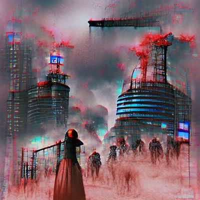 Abstract Image Generated From Empty Prompt