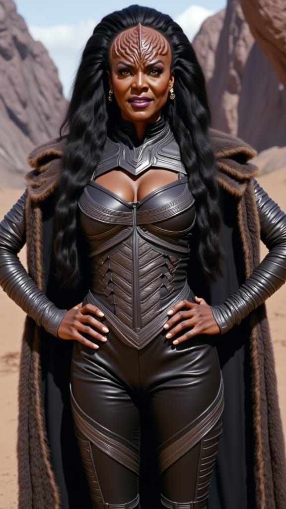 Attractive Klingon Woman in Star Trek Armour