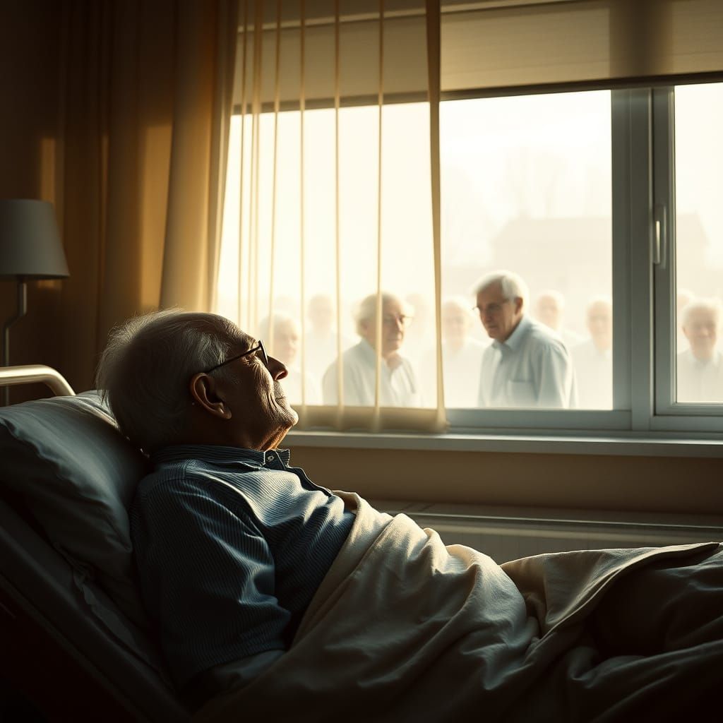 Nostalgic Portrait of Elderly Man in Rockwell Style