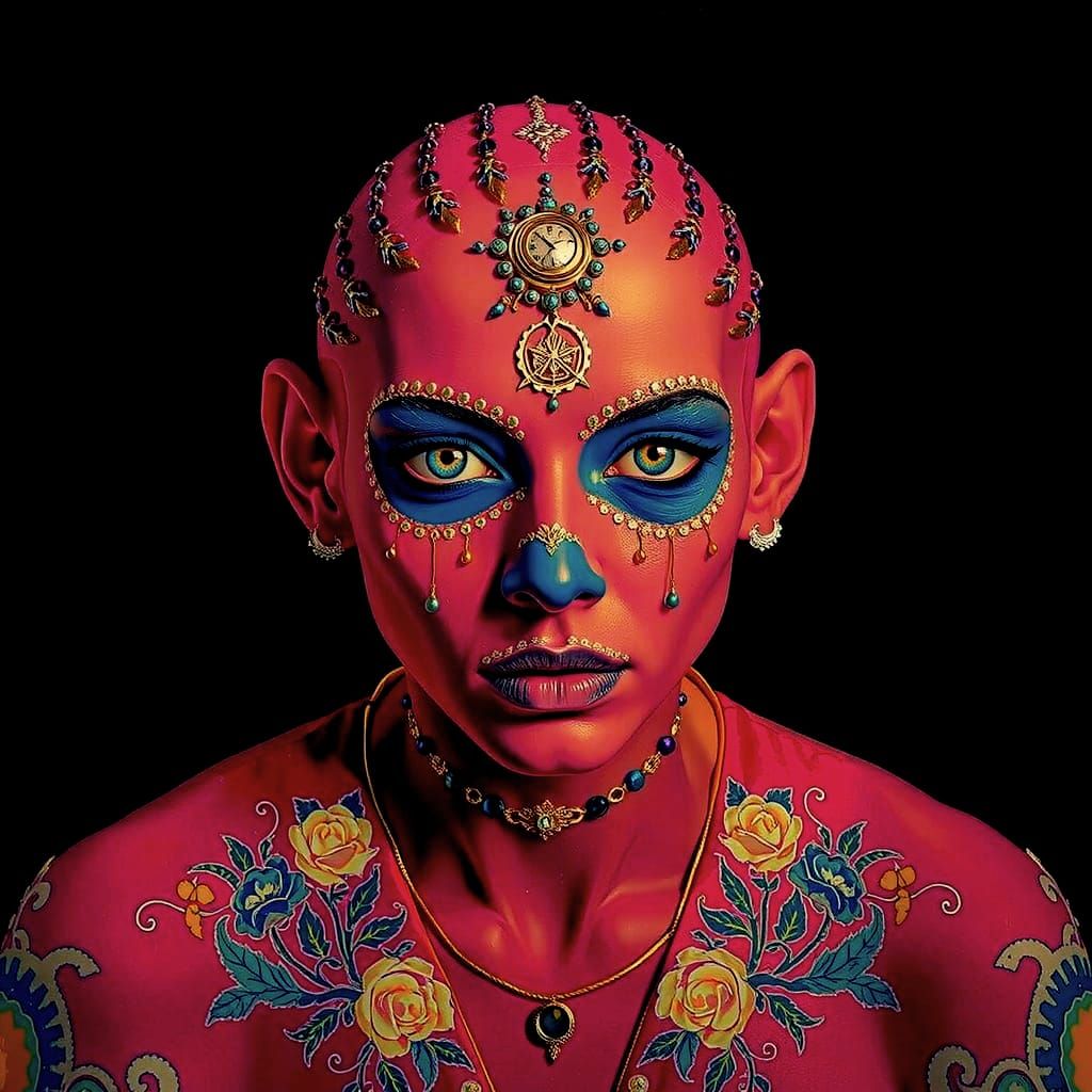 Hyperrealistic Feminine Portrait Generated by AI