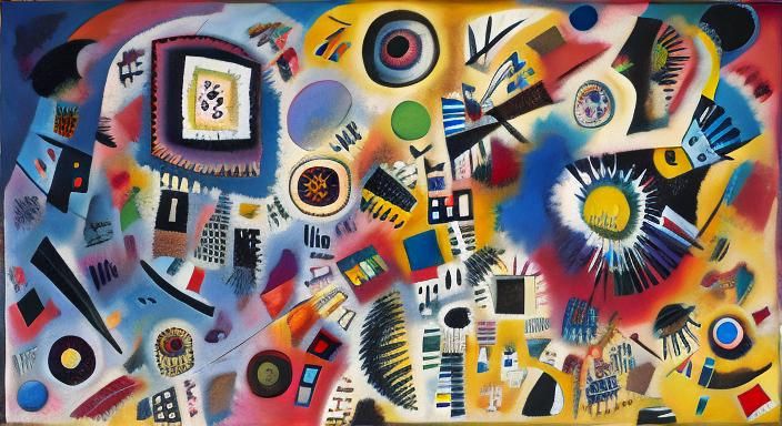 Abstract Alchemic Impasto Painting