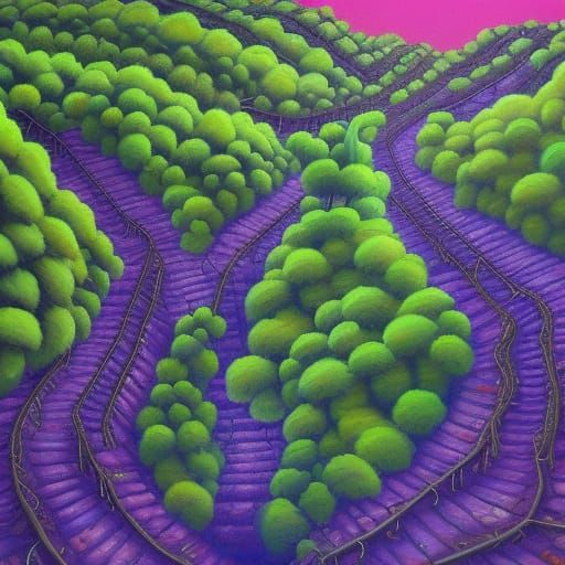 Overgrown City with Stairway to Heaven