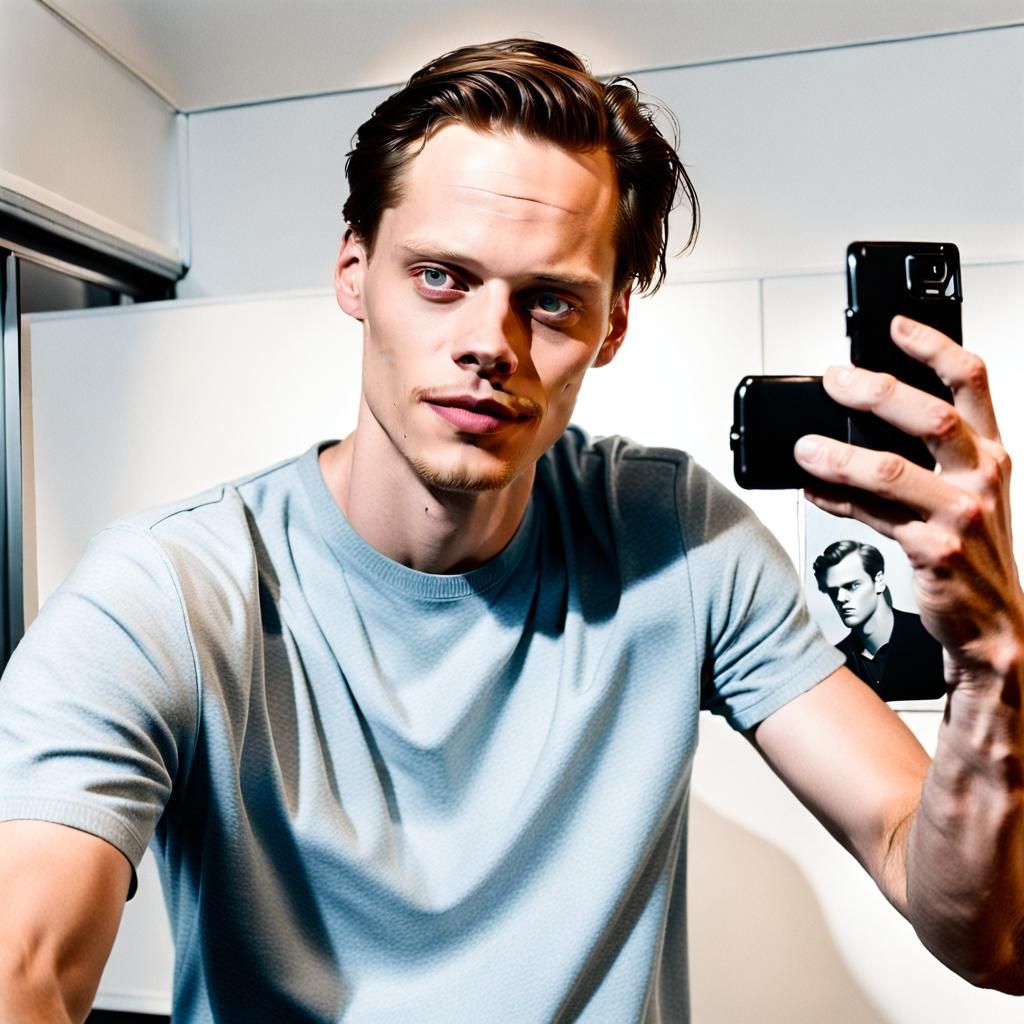 Bill Skarsgård Selfie Portrait, Circa 2015