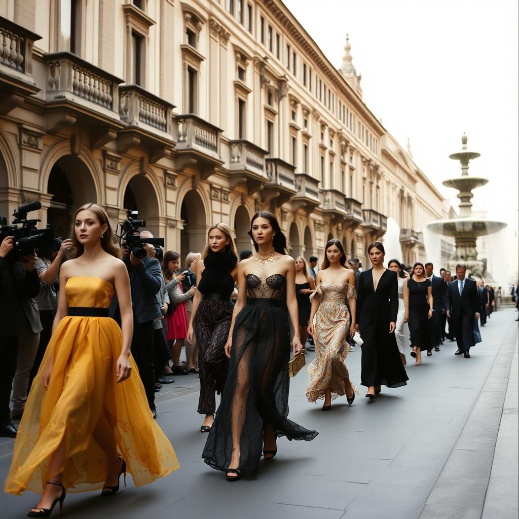 Milano Fashion Week: A Cinematic Streetscape