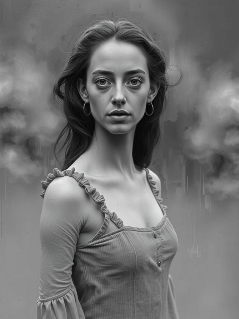 Emotive Portrait in Expressionist Style