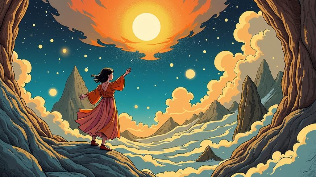 Futuristic Graphic Novel Art: Cosmic Opening