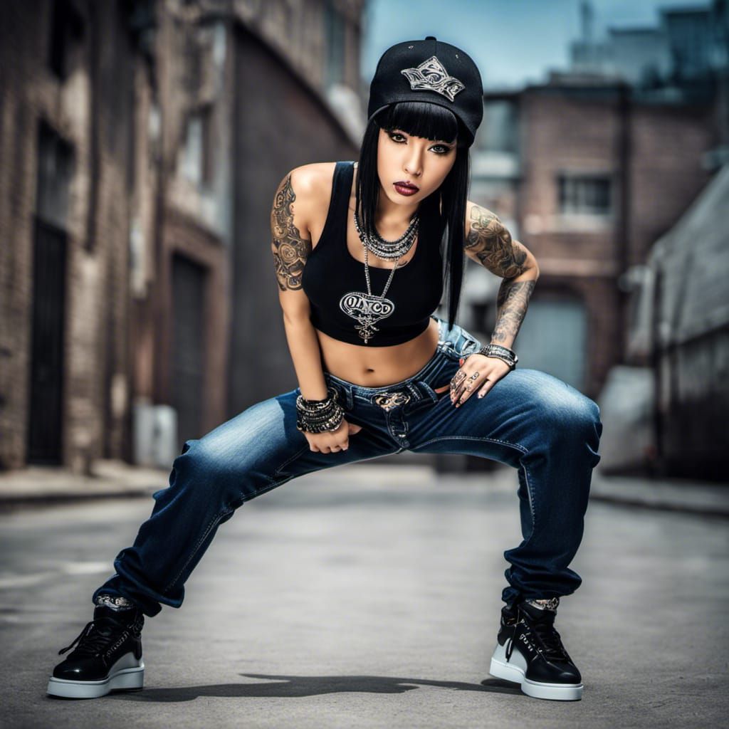 Hip-Hop Fashion for Asian Breakdance Girls 1