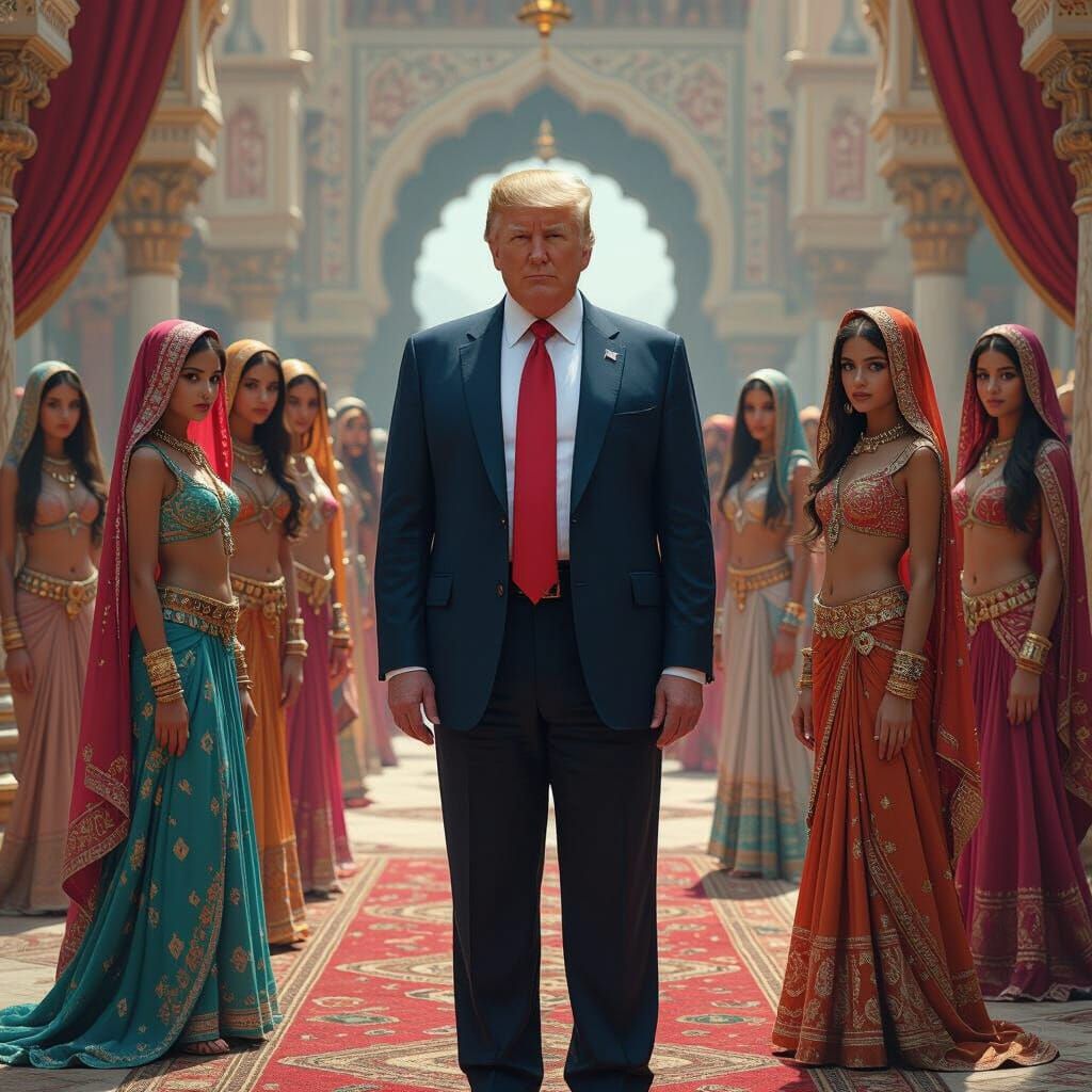 Donald Trump in Arabian Setting: Fantasy Concept Art
