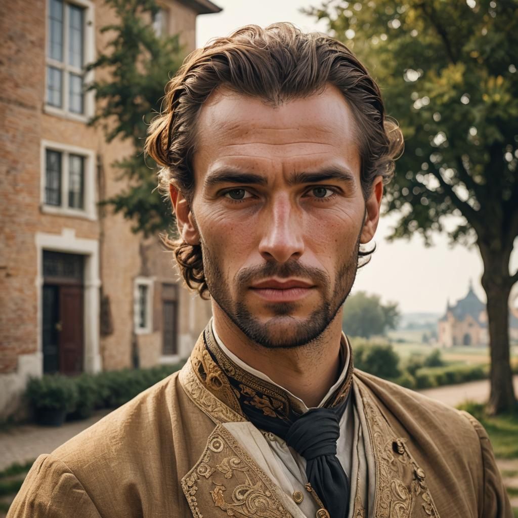 Dutch Golden Age Portrait of a Man in Traditional Attire