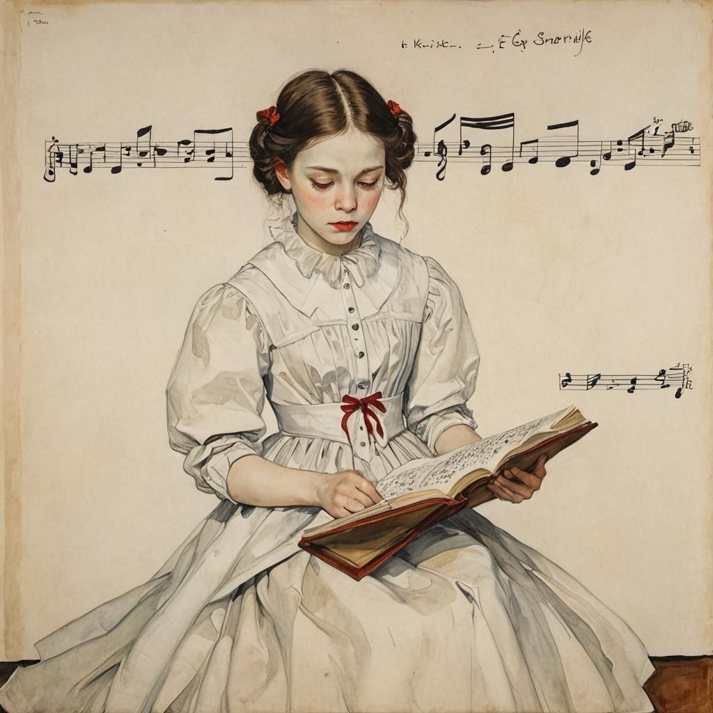 Vampire Reads Music: Expressionist Art Style