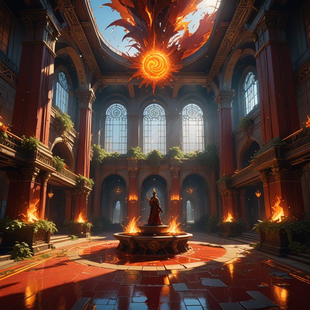 Sunspike Plaza: Hyperdetailed Concept Art in Unreal Engine