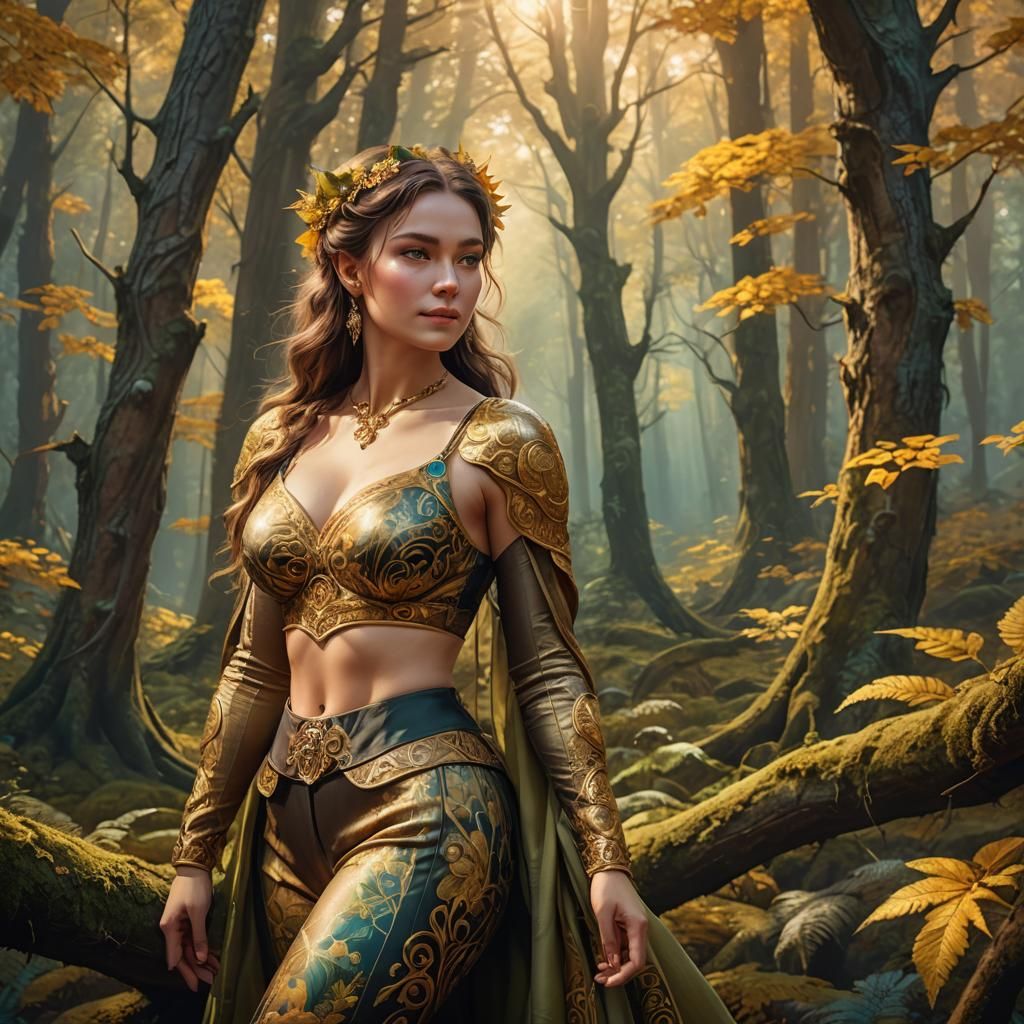 A fantasy world full of breathtaking beautiful scenery A you...