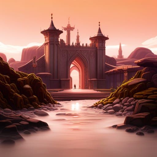 Fantastical Matte Painting with Intricate Details