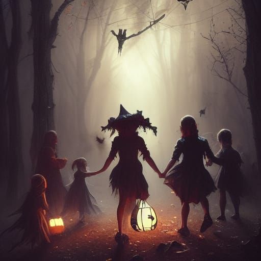 Halloween Trick-or-Treat: Dark Fantasy Concept Art