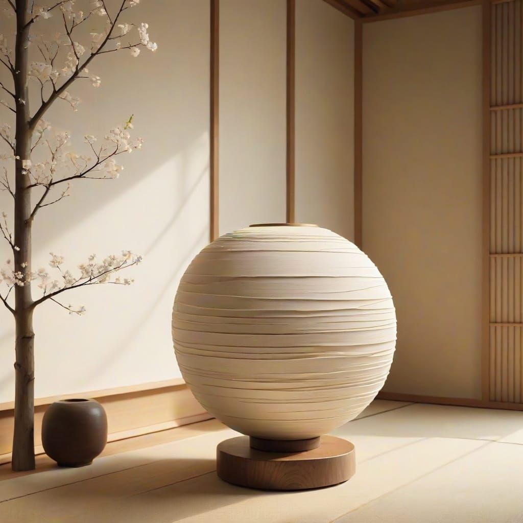 Elegant Minimalist Sculpture in Kyoto Museum