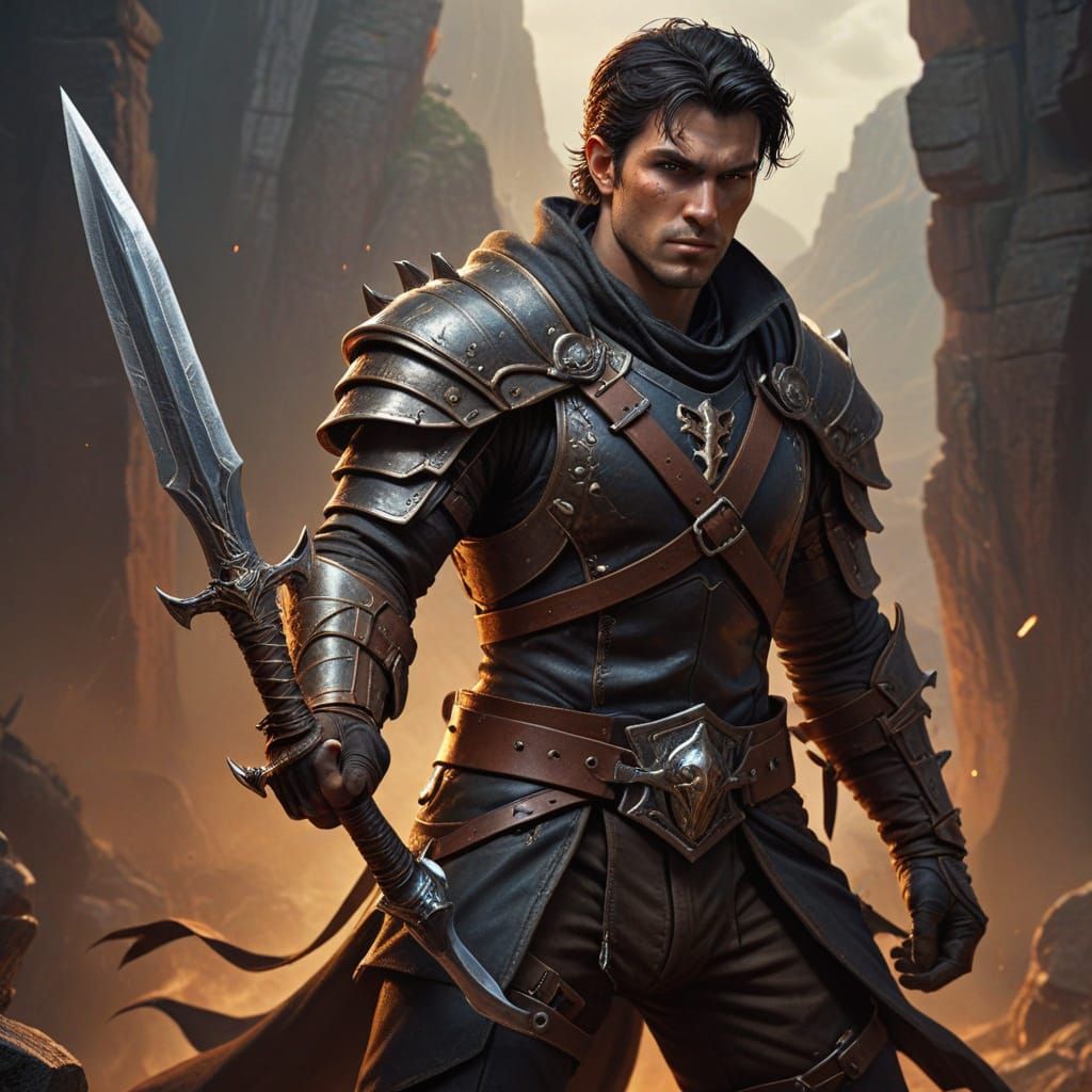 Epic Tiefling Ranger in Vibrant Realism