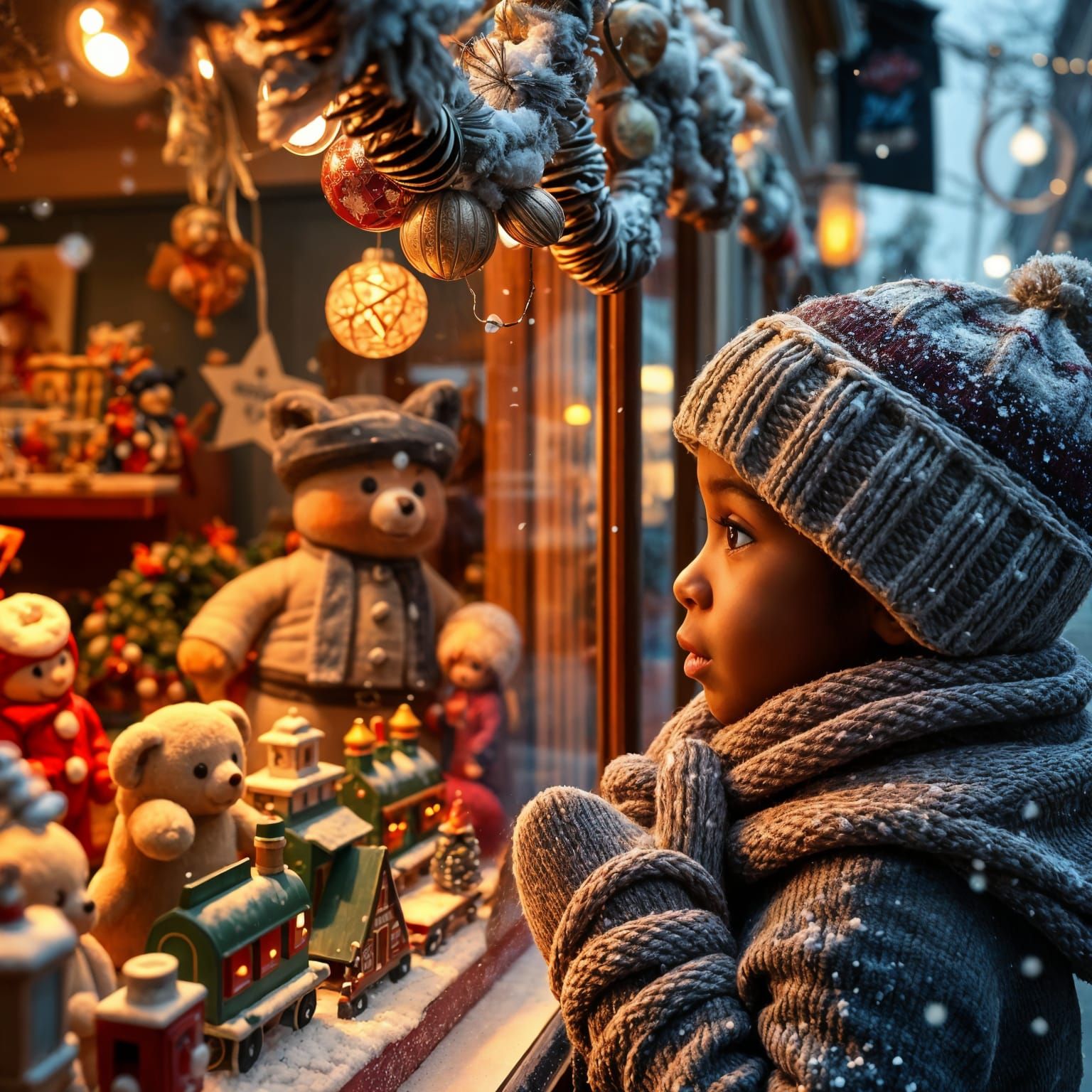 Surreal Winter Wonderland Scene