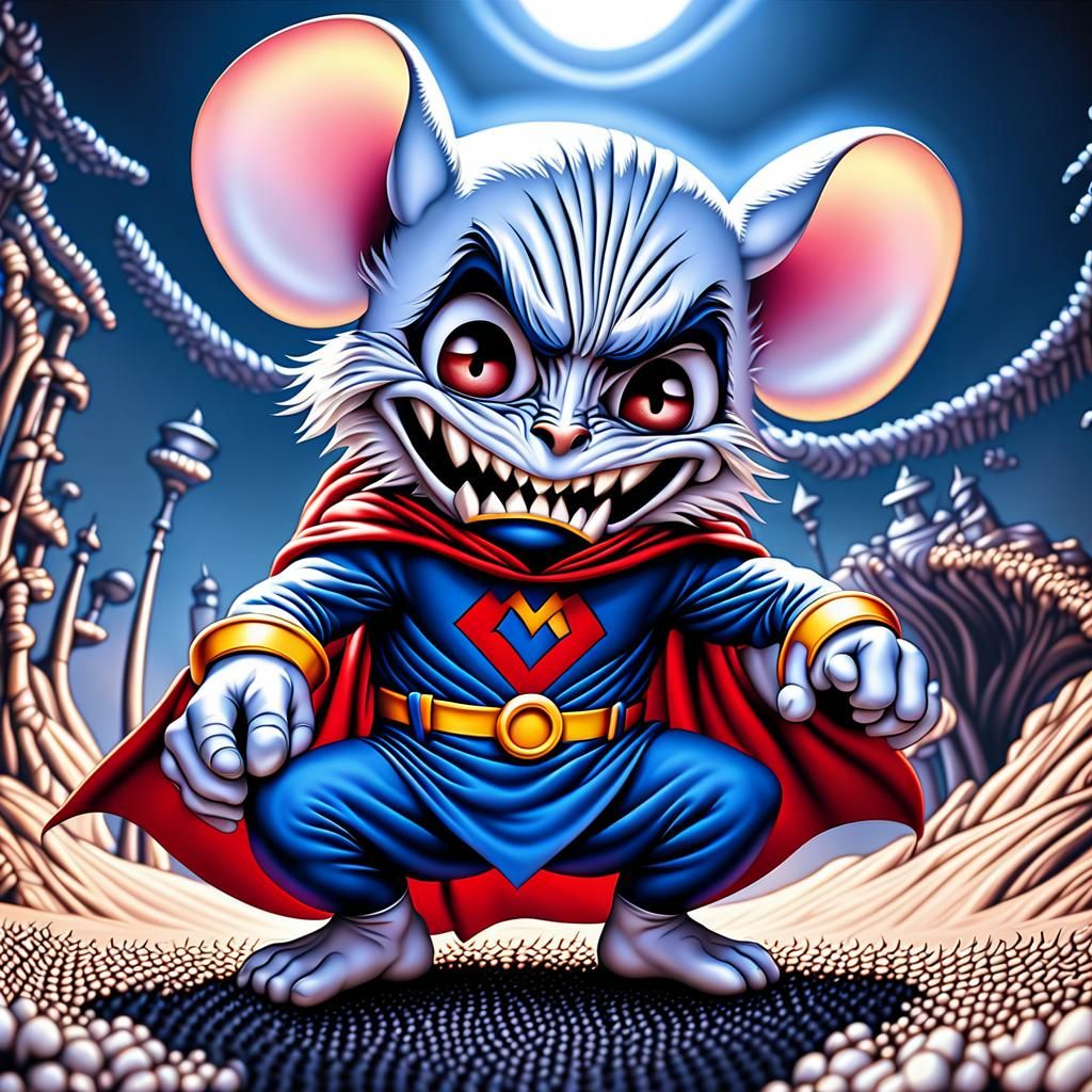 Mighty Mouse Confronts Villains in Hyperrealistic Detail