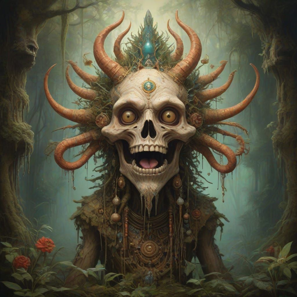 Brutalist Abstract Painting in a Dreamlike Universe