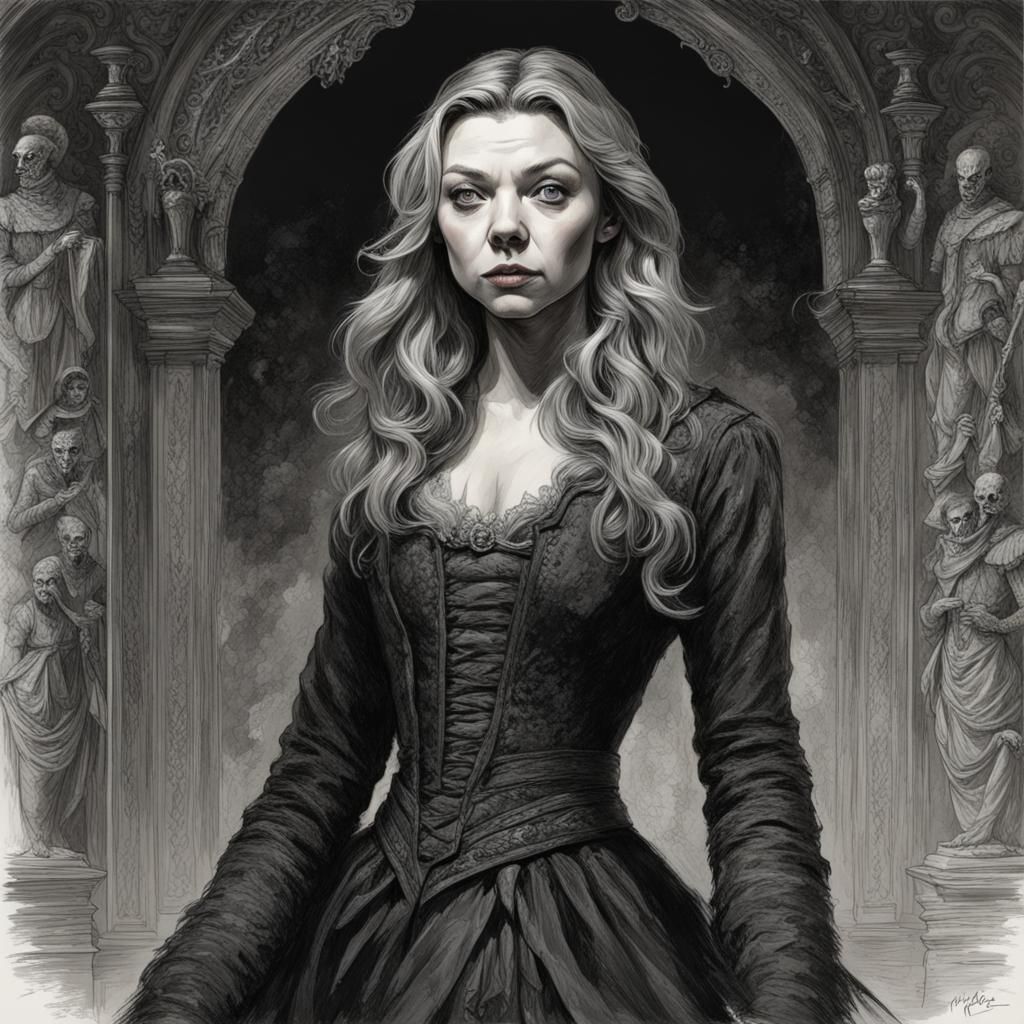 Natalie Dormer in Gothic Horror Style