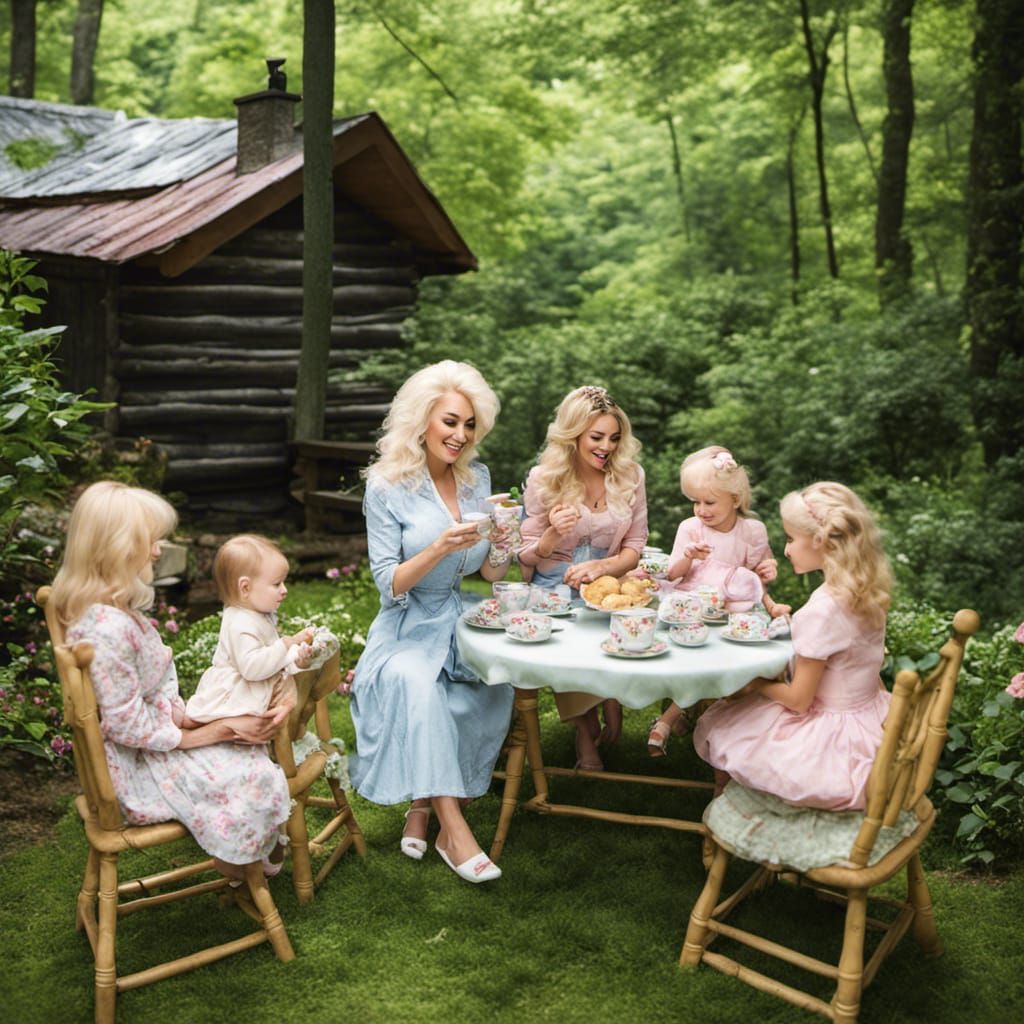 Dolly Parton's Tea Party with Bear Cubs