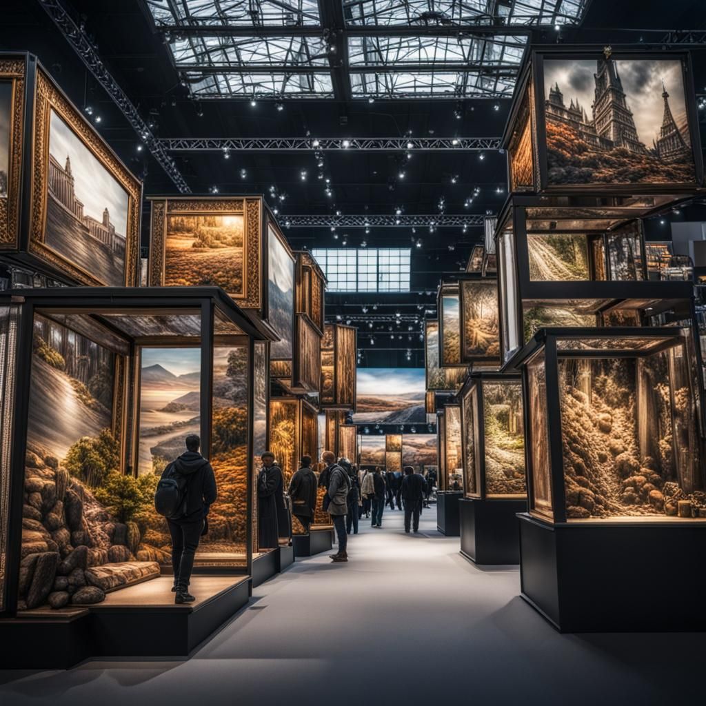 Hyperrealistic Trade Show in High Definition