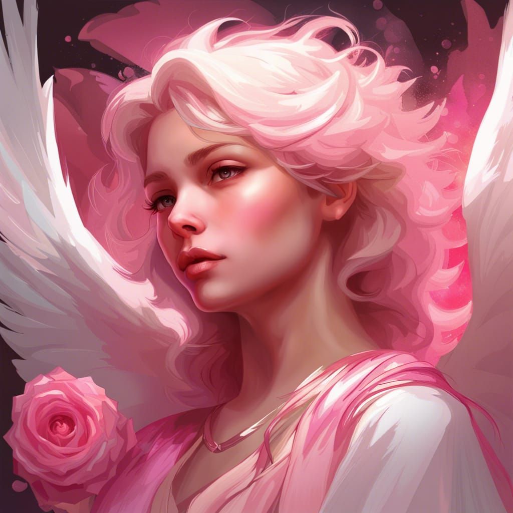 Guardian Angel Portrait in Hyperdetailed Digital Art