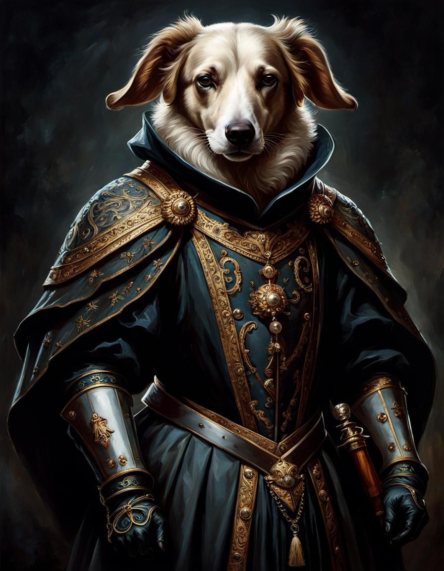 Anthropomorphic Animal in Medieval Dress: Gothic Concept Art